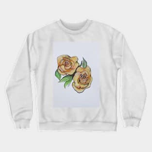 Pretty Peach Roses Crewneck Sweatshirt